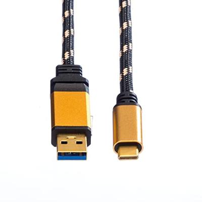 ROLINE GOLD USB 3.2 Gen 1 kabel, A-C, M/M, 1 m