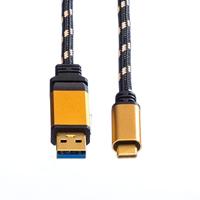 ROLINE GOLD USB 3.2 Gen 1 kabel, A-C, M/M, 1 m - thumbnail