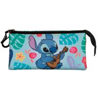 Lilo & Stitch Triple Pencil case Guitar Green - thumbnail