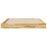 Bedframe zonder matras 200x200 cm massief hout eiken - thumbnail