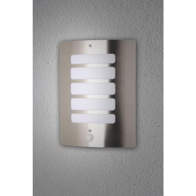 Brilliant Todd 47698/82 Buitenlamp met bewegingsmelder (wand) E27 60 W RVS Brilliant Todd 47698/82 Buitenlamp met bewegingsmelder (wand) E27 60 W RVS