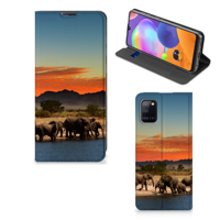 Samsung Galaxy A31 Hoesje maken Olifanten - thumbnail