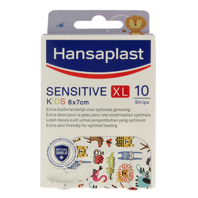 Hansaplast Sensitive kids XL 10 Stuks Hansaplast Sensitive kids XL 10 Stuks