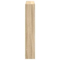 Wandschap kubus 7 vakken bewerkt hout sonoma eikenkleurig - thumbnail