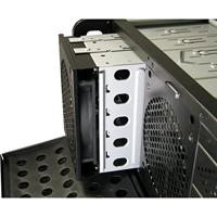 Inter-Tech IPC 4U-4129L Rack Metallic, Zilver - thumbnail