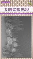Nellie's Choice • 3d embossing folder landschap besneeuwd dorp 10,5x14,8cm - thumbnail