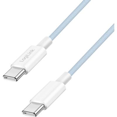 LogiLink CU0349 USB-C-kabel USB 2.0 USB-C stekker 0.5 m Blauw LogiLink CU0349 USB-C-kabel USB 2.0 USB-C stekker 0.5 m Blauw