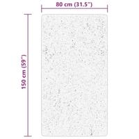 VidaXL Vloerkleed huarte laagpolig zacht wasbaar 80x150 cm crème - thumbnail