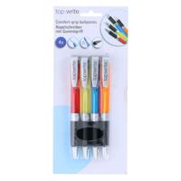 Balpennen met Grip, 4st. - thumbnail