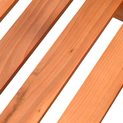 Plantenstandaard met wielen 110x25x115 cm massief vurenhout