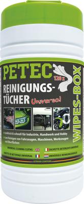 PETEC handreinigingsdoek "wipes-box" cleaning cloths box 120 tuecher