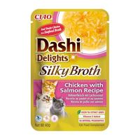 INABA CAT Dashi Delights Zijdeachtige bouillon Kip met zalm - traktatie voor katten - 40g - thumbnail