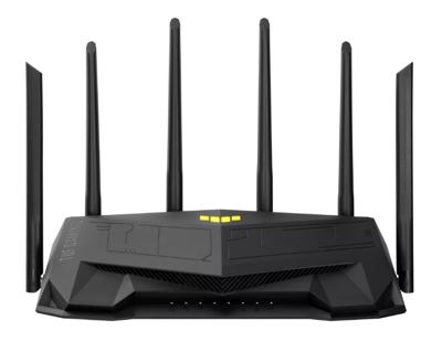 ASUS TUF Gaming AX6000 Dual Band WiFi 6 Extendable Gaming Router, 2.5G Port, Gaming Port, 4G / 5G Router vervanger, AiProtection Pro netwerkbeveiliging, Instant Guard, VPN, AiMesh ondersteuning