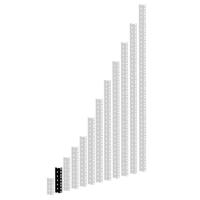 Adam Hall Rackprofiel 3HE zwart - thumbnail