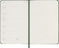 Moleskine 12 Monate Wochen Notizkalender 2026, Pocket/A6, 1 Wo = 1 Seite, rechts linierte Seite, Fester Einband, Myrtengrün - thumbnail