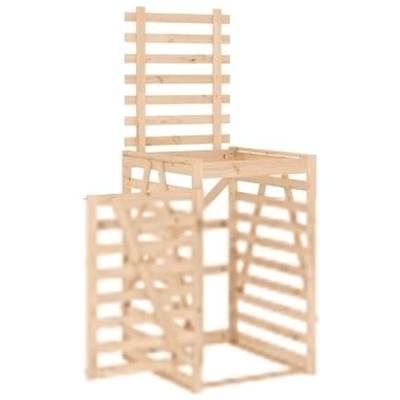 VidaXL Containerberging 84x90x128,5 cm massief grenenhout