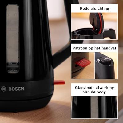 Bosch TWK1M123 Waterkoker Zwart - thumbnail