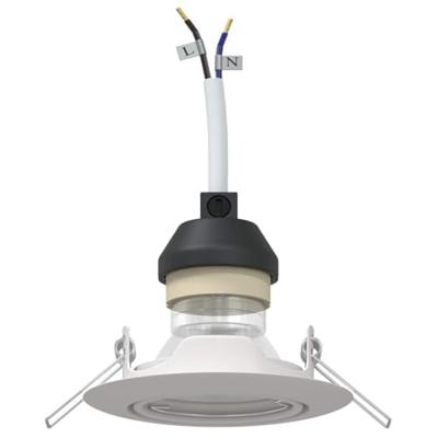 VidaXL Spotje 6 pcs wit 9 x 9 x 2.5 cm metaal