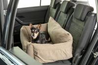 Trixie autostoel dubbel taupe - thumbnail