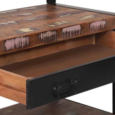 VidaXL Keukenrek multikleur en zwart 80 x 40 x 160 cm