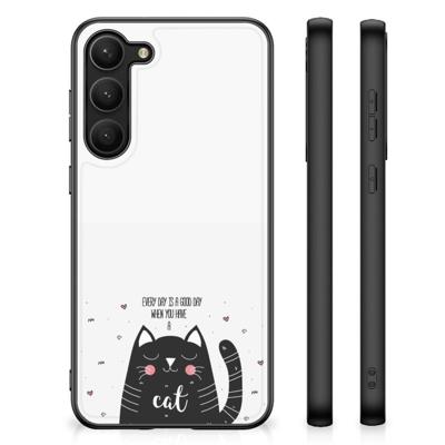 Samsung Galaxy S23 Plus Hoesje Cat Good Day