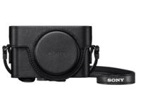 Sony RX100 leather case met mic jack opening (LCJRXKB.SYH) - thumbnail