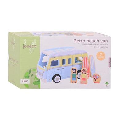Joueco houten retro strandbus met accessoires Joueco houten retro strandbus met accessoires