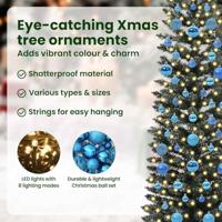 Kunstkerstboom met 300 LED Groen 210 cm PVC en Plastic en Staal - thumbnail