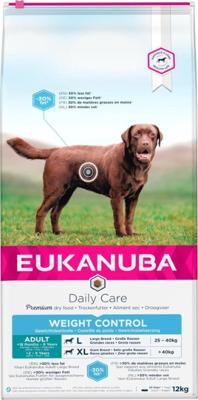 EUKANUBA Daily Care Weight Control - droog premium hondenvoer met kip voor volwassen honden met een gevoelige spijsvertering, voor grote rassen, 15 kg