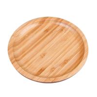 Huishoudelijke creatieve eenvoudige ronde bamboe thee dienblad mini thee tafel diameter: 30cm - thumbnail