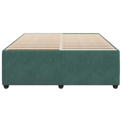 Bedframe zonder matras 140x200 cm fluweel donkergroen