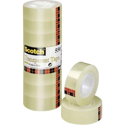 Scotch 5501933 5501933 Plakband Scotch 550 Transparant (l x b) 33 m x 19 mm 8 stuk(s) Scotch 5501933 5501933 Plakband Scotch 550 Transparant (l x b) 33 m x 19 mm 8 stuk(s)
