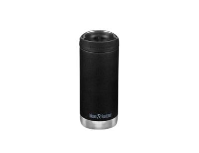 Klean Kanteen Thermosfles - tkwide - 355 ml (12 oz) - met koffiedop - zwart