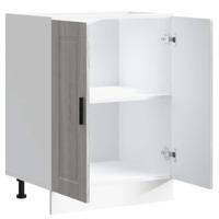 Keuken onderkast "Porto" bewerkt hout grijs sonoma eiken - thumbnail