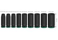 Bosch Professional PRO Impact krachtdoppenset lang 1/2" 9-delig - 2608003040 - thumbnail