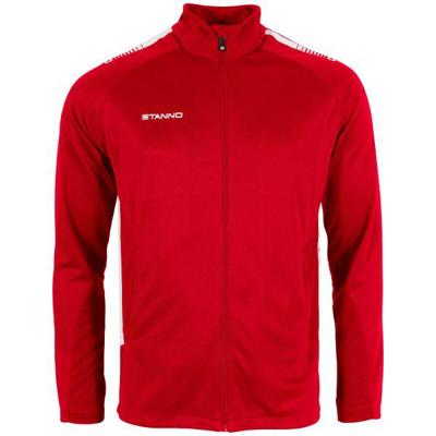 Stanno 408025 First Full Zip Top - Red-White - 2XL