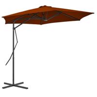 Parasol met stalen paal 300x230 cm terracottakleurig - thumbnail