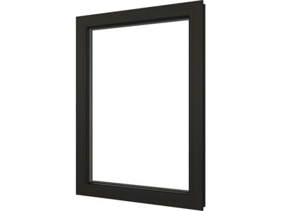 Trendhout Vast raamkozijn meranti - 77,4x107,4 cm - zwart- - - Trendhout