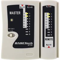 Basetech BT-100 BT-100 Kabeltester Geschikt voor: RJ-45, RJ-11 - thumbnail