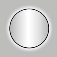 Badkamerspiegel Best Design Venetie Nero LED Verlichting 80x80 cm Rond Mat Zwart - thumbnail
