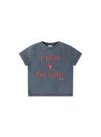 Knitted I Love T-Shirt Black - thumbnail