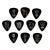D&apos;Addario 1CBK6-10JS Joe Satriani plectrums zwart heavy (10 st) - thumbnail
