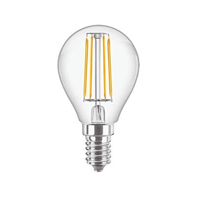 Philips LED kogel E14 4,3-40W 2700K filament helder - LED3738 Philips LED kogel E14 4,3-40W 2700K filament helder - LED3738