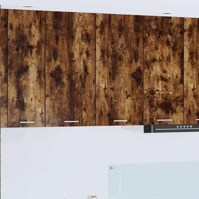 Hangkast Riga Gerookt eiken 80 x 31 x 80 cm Bewerkt hout Hangkast Riga Gerookt eiken 80 x 31 x 80 cm Bewerkt hout