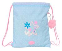 Rugtas met Koordjes BlackFit8 Smile Blauw Roze 35 x 40 x 1 cm - thumbnail