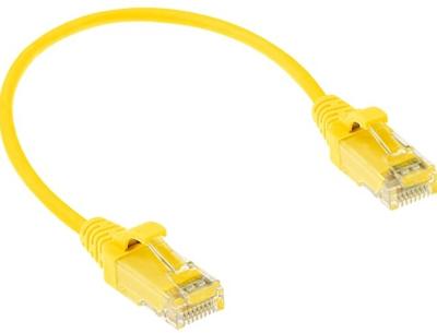 ACT DC9805 LSZH U/UTP CAT6 Datacenter Slimline Patchkabel Snagless | RJ45 Connectoren | Geel | 5 meter
