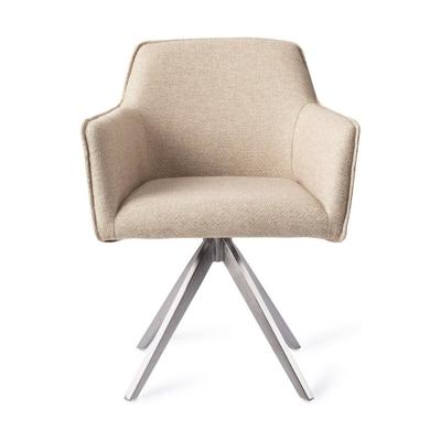 Jesper Home Eetkamerstoel 'Hofu' Turn Steel, Draaibaar, kleur Wild Walnut