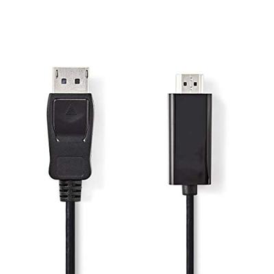 Nedis DisplayPort-Kabel | DisplayPort Male | HDMI | 2 m | 1 stuks - CCGB37100BK20 CCGB37100BK20 Nedis DisplayPort-Kabel | DisplayPort Male | HDMI | 2 m | 1 stuks - CCGB37100BK20 CCGB37100BK20