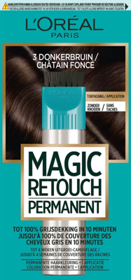 L'Oréal Paris Magic Retouch Permanent 3 Donkerbruin