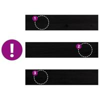 Vensterbanken 2 st 70x15x2 cm massief eikenhout donkerbruin - thumbnail